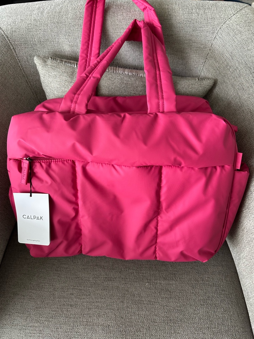 Calpak Luka Duffle in Dragonfruit